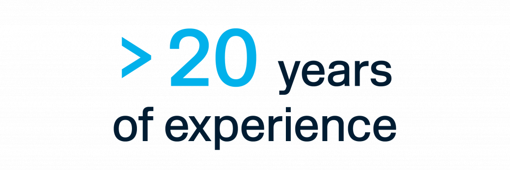 20 Years of experience